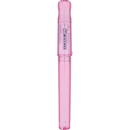 PILOT Pluma Fuente Kakuno, barril color rosa traslúcido, punto mediano, estuche con una pieza