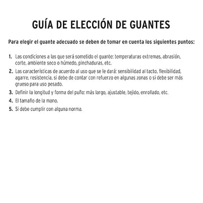 Truper GU-525, Guantes de carnaza, para argonero, puño de seguridad, largo