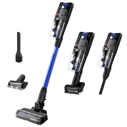 Bissell PowerClean FurFinder - Aspiradora inalámbrica de 200 W con Rollo de Cepillo para Polvo sin enredos, succión Fuerte, batería extraíble, Montaje en Pared, Herramienta de tapicería y Faros