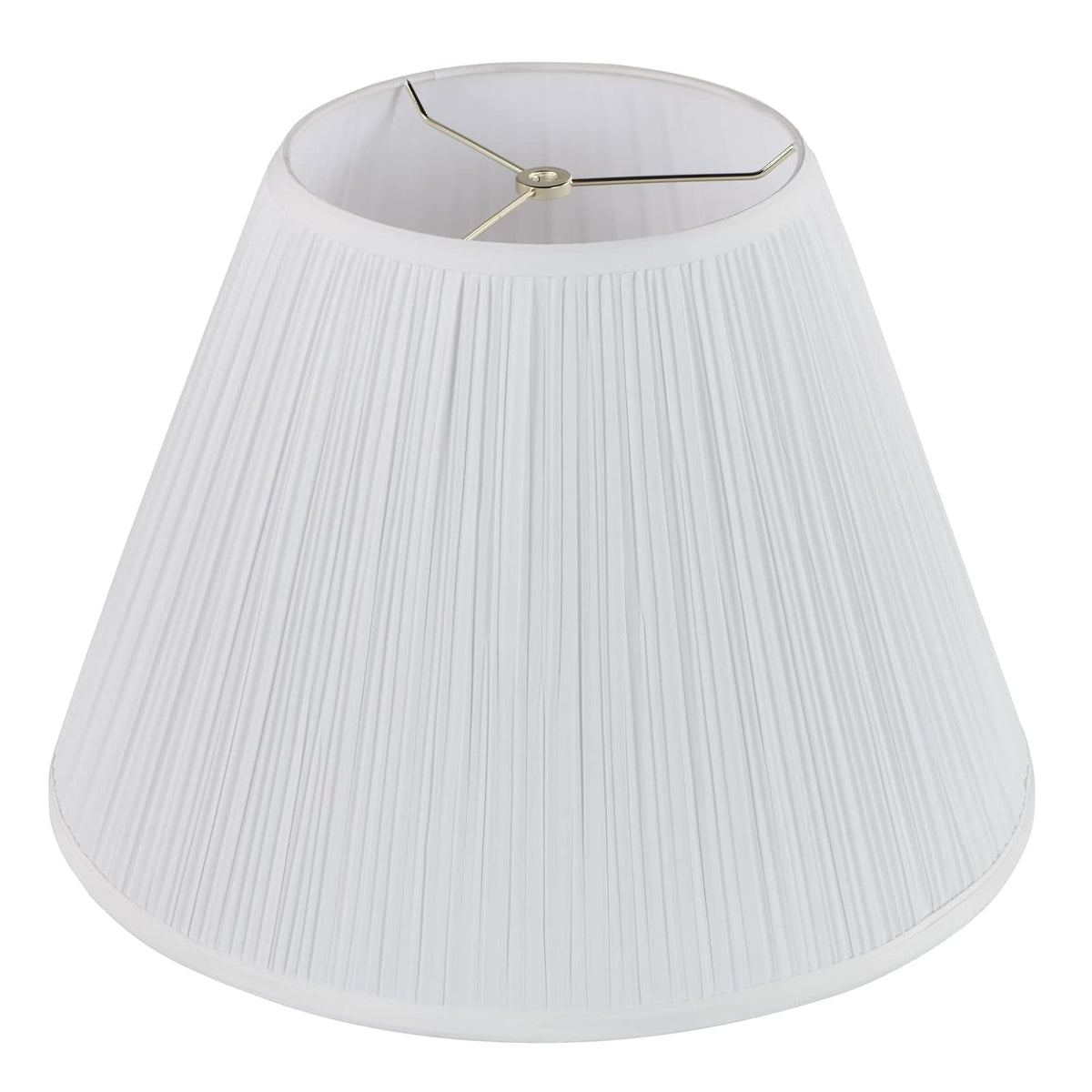 Pantalla de Repuesto Aspen Creative Plisada Tipo Hongo - 9" Top x 18" Bottom x 13" Slant - Blanco