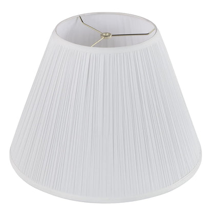 Pantalla de Repuesto Aspen Creative Plisada Tipo Hongo - 9" Top x 18" Bottom x 13" Slant - Blanco