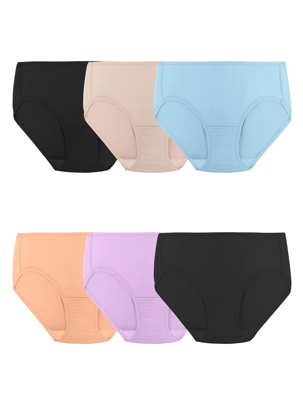 Fruit of The Loom Ropa Interior Transpirable (Talla Regular y Grande) Calzones para Mujer