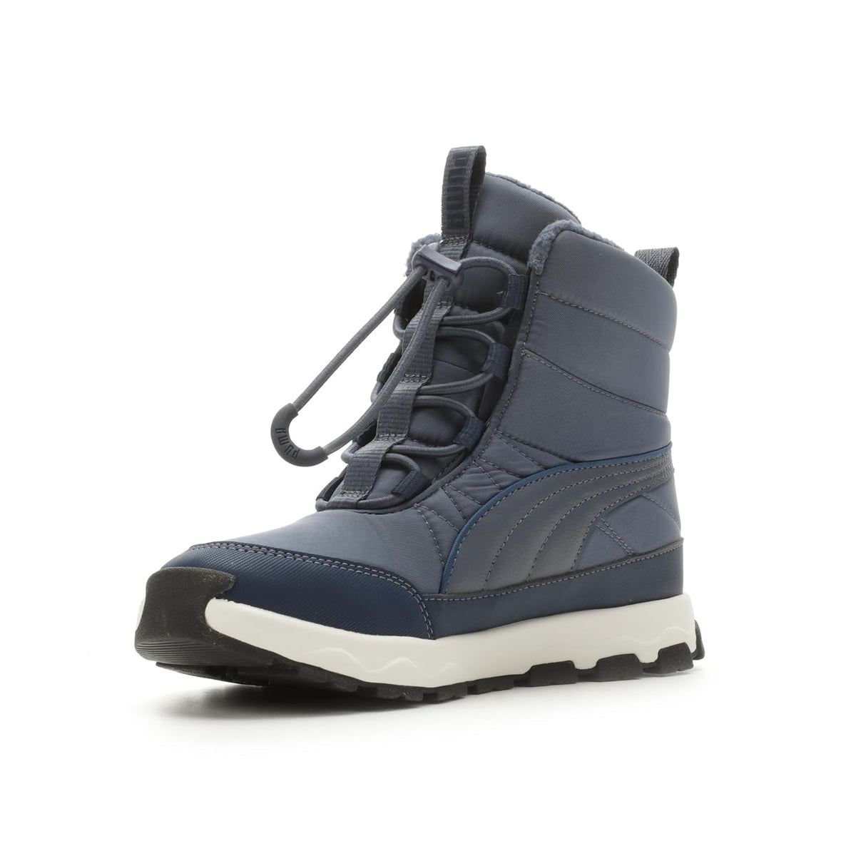 PUMA Evolve Botas de Invierno para Niño - 19.0 cm - Inky Blue-persian Blue-puma White