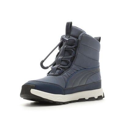 PUMA Evolve Botas de Invierno para Niño - 19.0 cm - Inky Blue-persian Blue-puma White