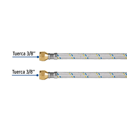 Foset FGA-50, Manguera de hule, 500 cm, revestida de aluminio