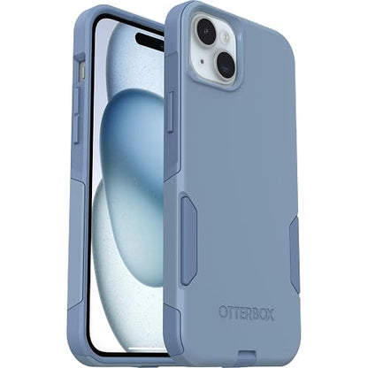 OtterBox - Funda para iPhone 15 Plus y iPhone 14 Plus de la Serie Commuter – Denim nítido (Azul), Delgada y Resistente, Apta para el Bolsillo, con protección de Puerto