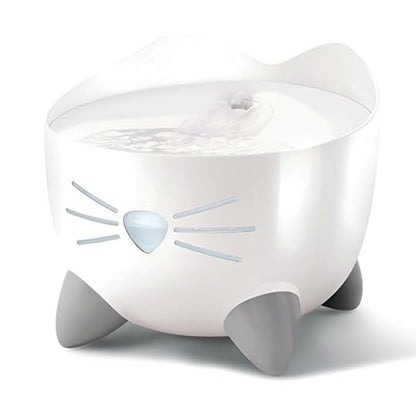 Catit PIXI Fuente de Agua para Gatos con Triple Filtro - Blanco