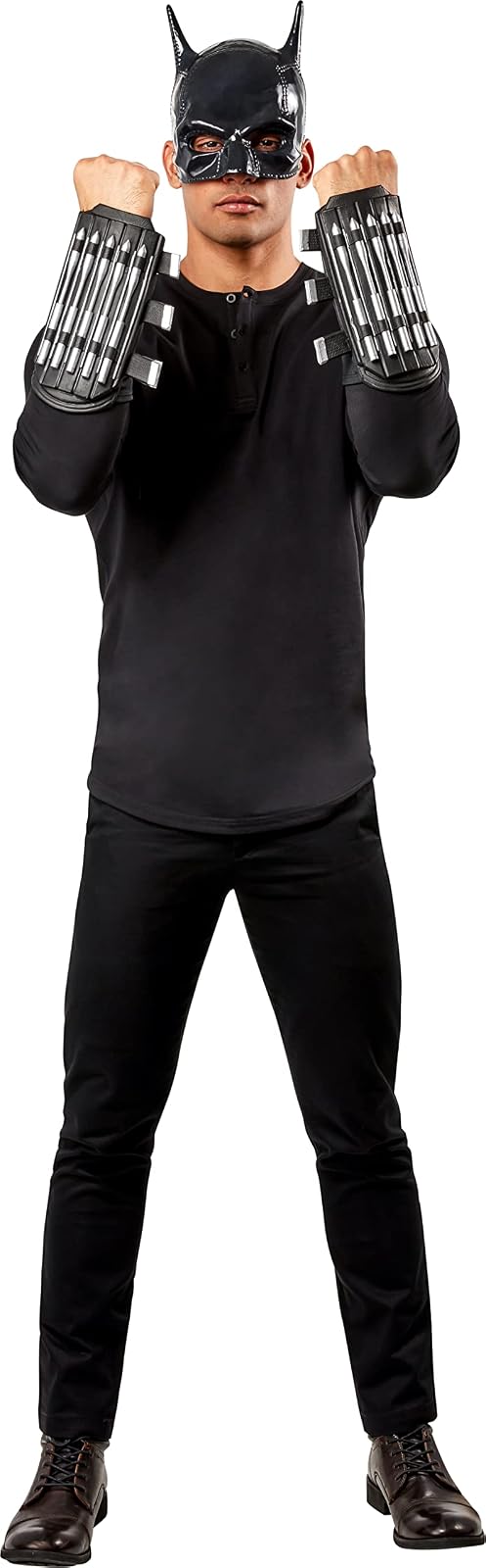 Rubies DC Batman para hombre: The Batman Movie Guantellet, como se muestra, talla única para fiestas temáticas y Halloween, Como se muestra, Talla única