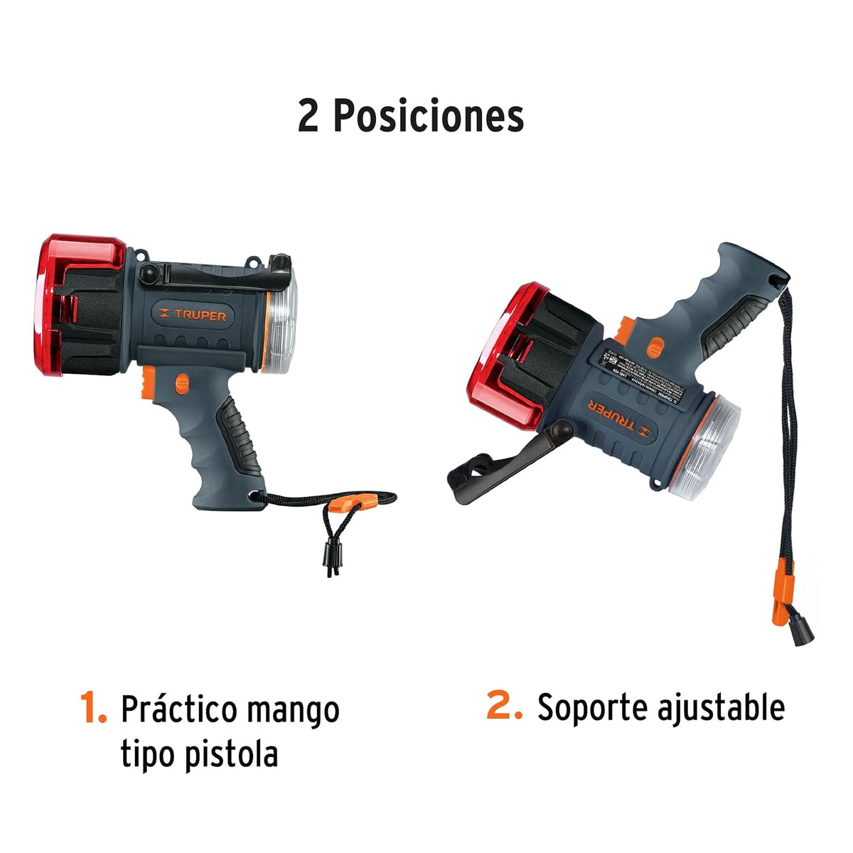 Truper LARE-900, Lámpara de LED 900 lm recargable alta potencia
