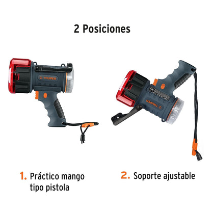 Truper LARE-900, Lámpara de LED 900 lm recargable alta potencia