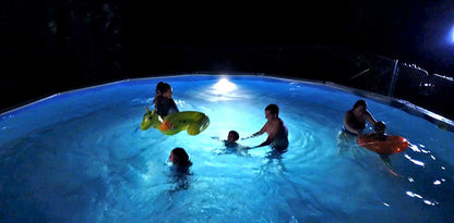 Nightlighter Piscina LED sobre tierra, 750 lúmenes, iluminación subacuática, fácil de instalar debajo del riel superior, certificación ETL, NL50, gris