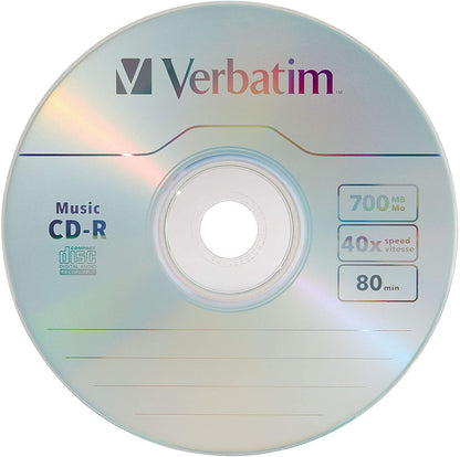 Verbatim Music CD-R 80MIN 700MB 52X 25pk Spindle