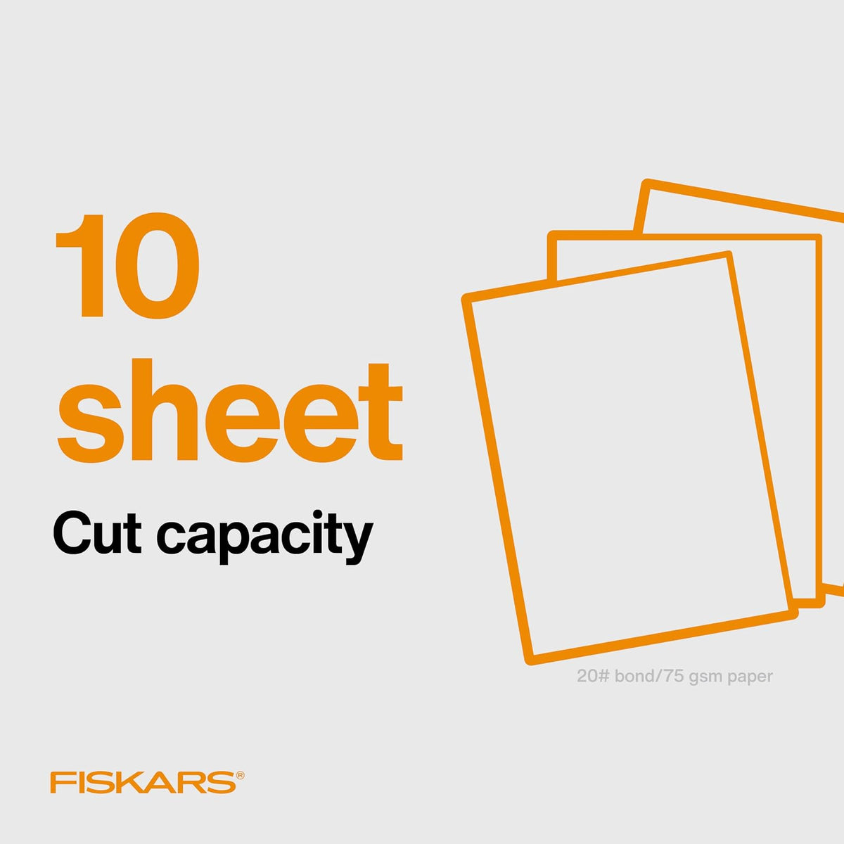 Fiskars SureCut - Cortador de papel portátil para carpetas de 3 anillos, longitud de corte de 9 pulgadas, papel de manualidades, cartulina y recortadora de fotos, herramienta para álbumes de recortes