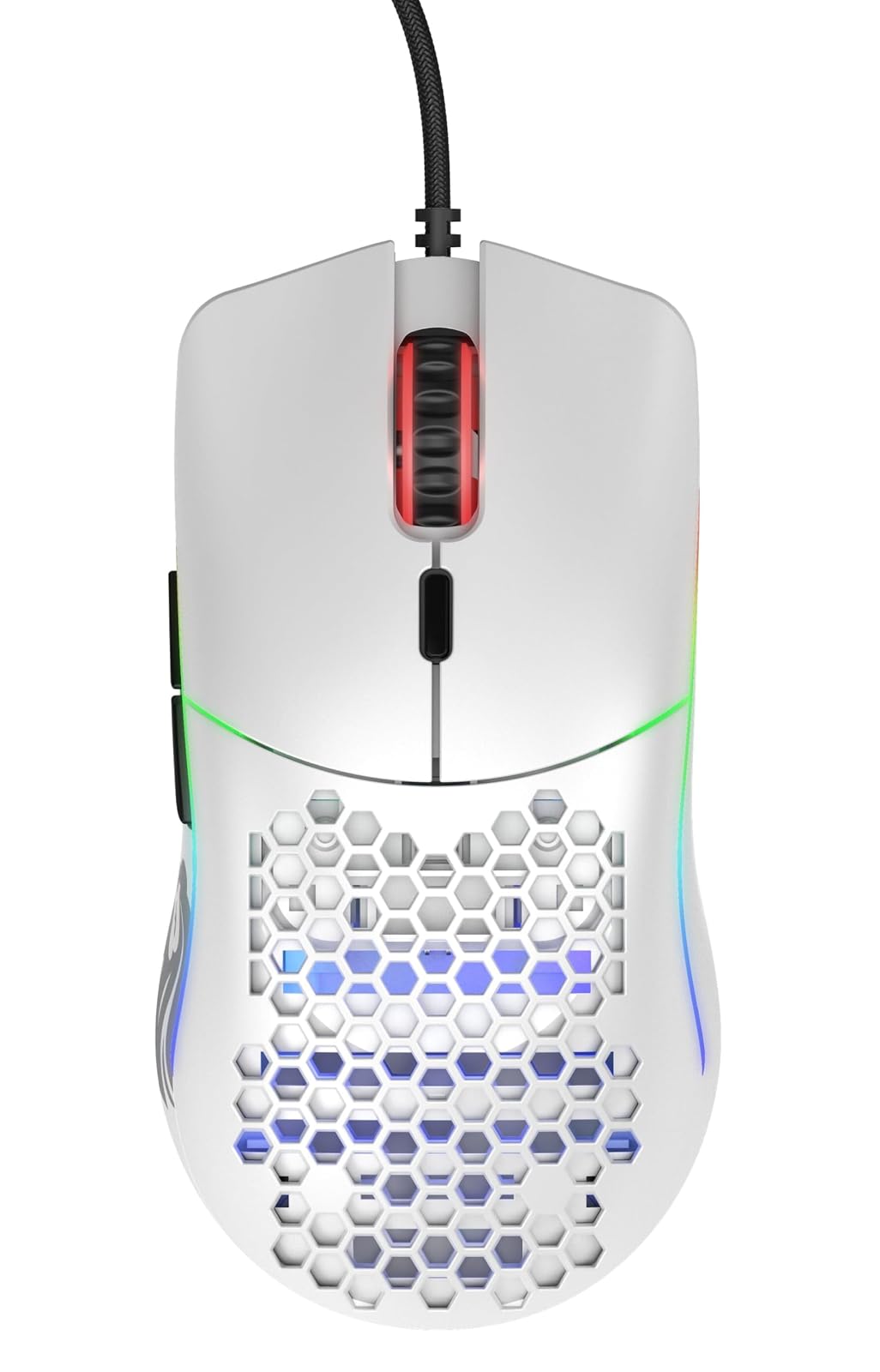 Glorious Gaming Mouse - Modelo O 67 g Honeycomb Mouse Superligero, USB Gaming Mouse - Blanco Mate