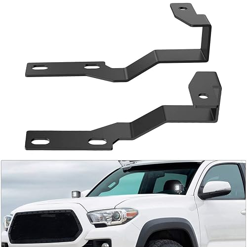 Nilight Soportes de Luz de Zanja para Capó 90058B para Toyota Tacoma 2005-2015