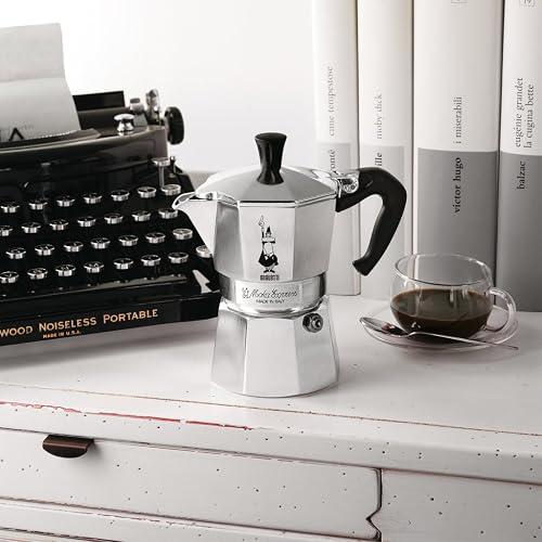 Bialetti 6800 Moka Express Percolator, Plateado, 9 Tazas, 1