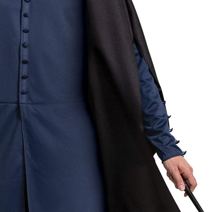 Disguise Severus Snape Costume, Official Harry Potter Wizarding World Adult Costume Robe and Collar Halloween Costume Disfraces de tamaño adultoHombre