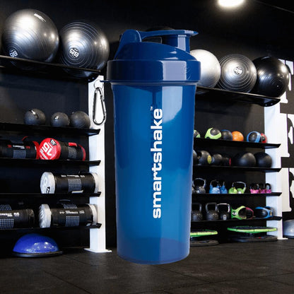 SmartShake LITE Azul Marino 1000ml, Botella Mezcladora de Proteínas, Libre de BPA