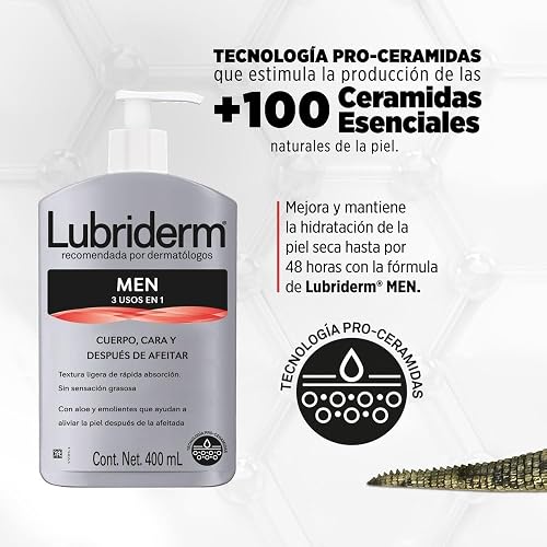 LUBRIDERM Crema Corporal Men Fragancia Ligera 400 ml + Crema Corporal Proteccion Solar Fps 15 400 ml