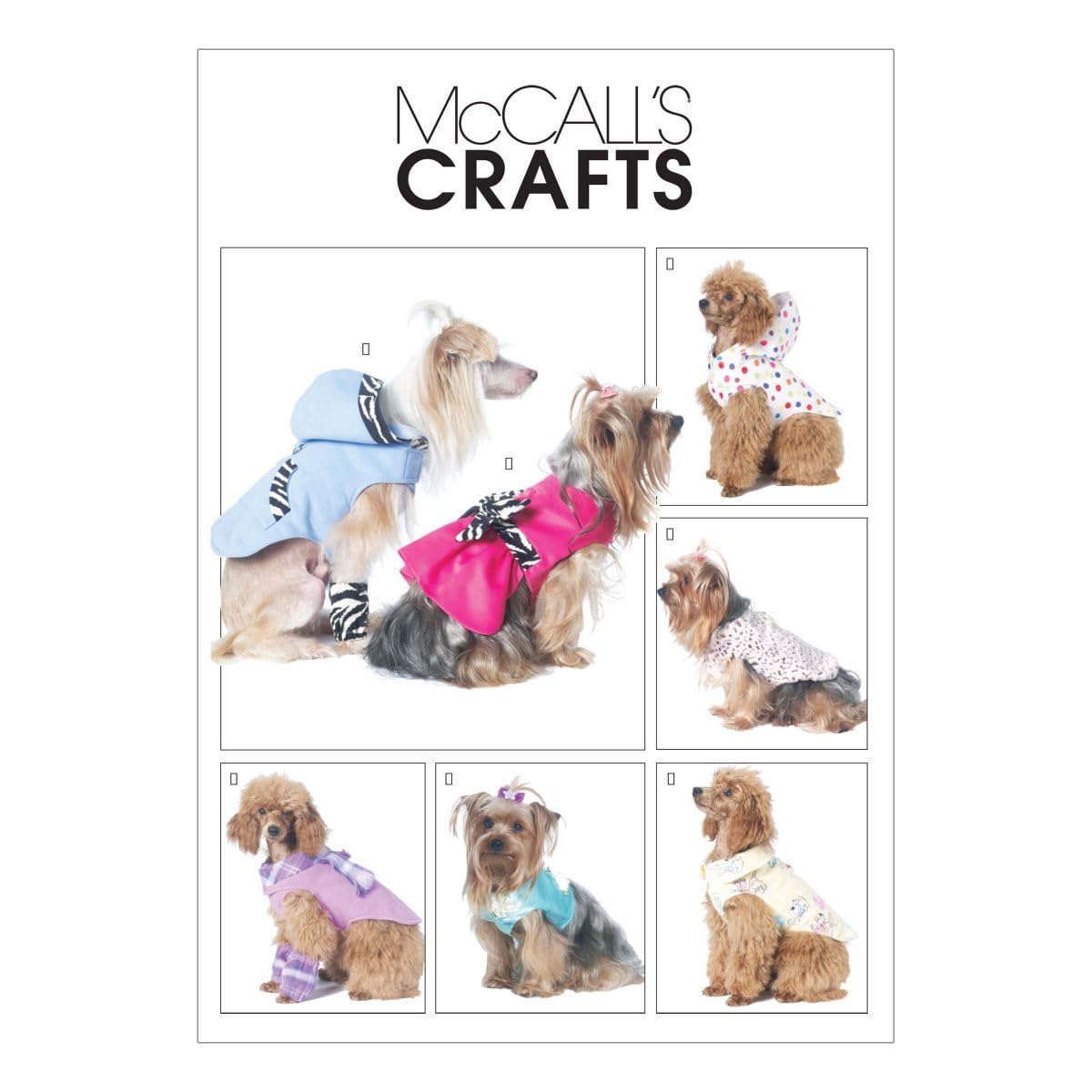 McCall's Patterns M6218 Patrones de Ropa para Mascotas, Todos Los Tamaños