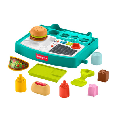 Fisher-Price Ríe y Aprende Andadera para Bebés Carro de Snacks 4 en 1 para bebés de 6 Meses en adelante