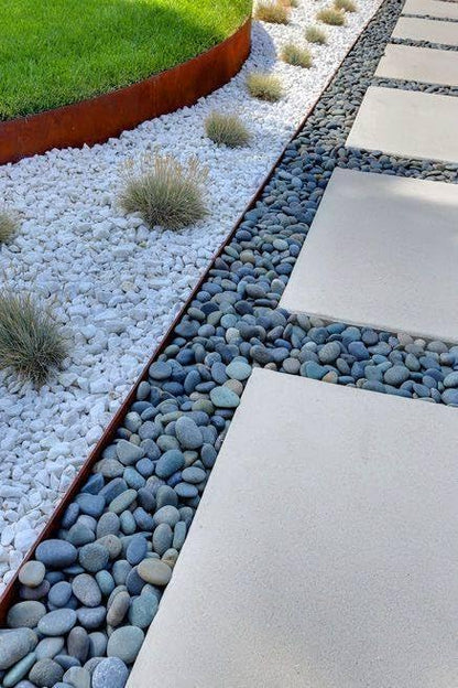 PISUMMA Piedra Bola Blanca 1" a 2" - Presentación 7 kg - Piedra Decorativa Natural para Jardín, Macetas, Peceras y Paisajismo