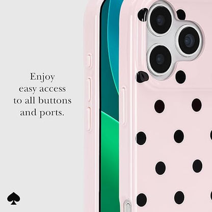 Kate Spade New York Funda para iPhone 17 Pro MAX - Compatible con MagSafe - Funda de teléfono de diseño - Cabana Dot Rosa