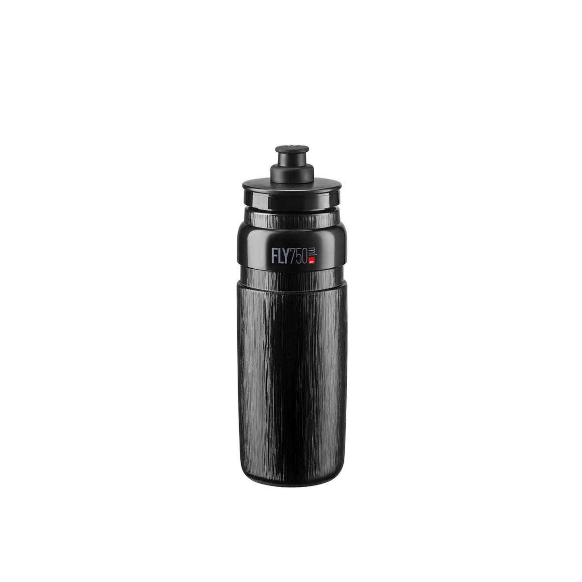 Elite Fly - Botella de agua de 750 ml (negro, Tex) - Botella de agua ultraligera con textura para ciclismo