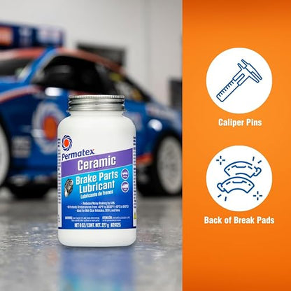 Permatex 24125 - Lubricante para Piezas de Freno Extremo de cerámica, 8 onzas, Paquete de 1