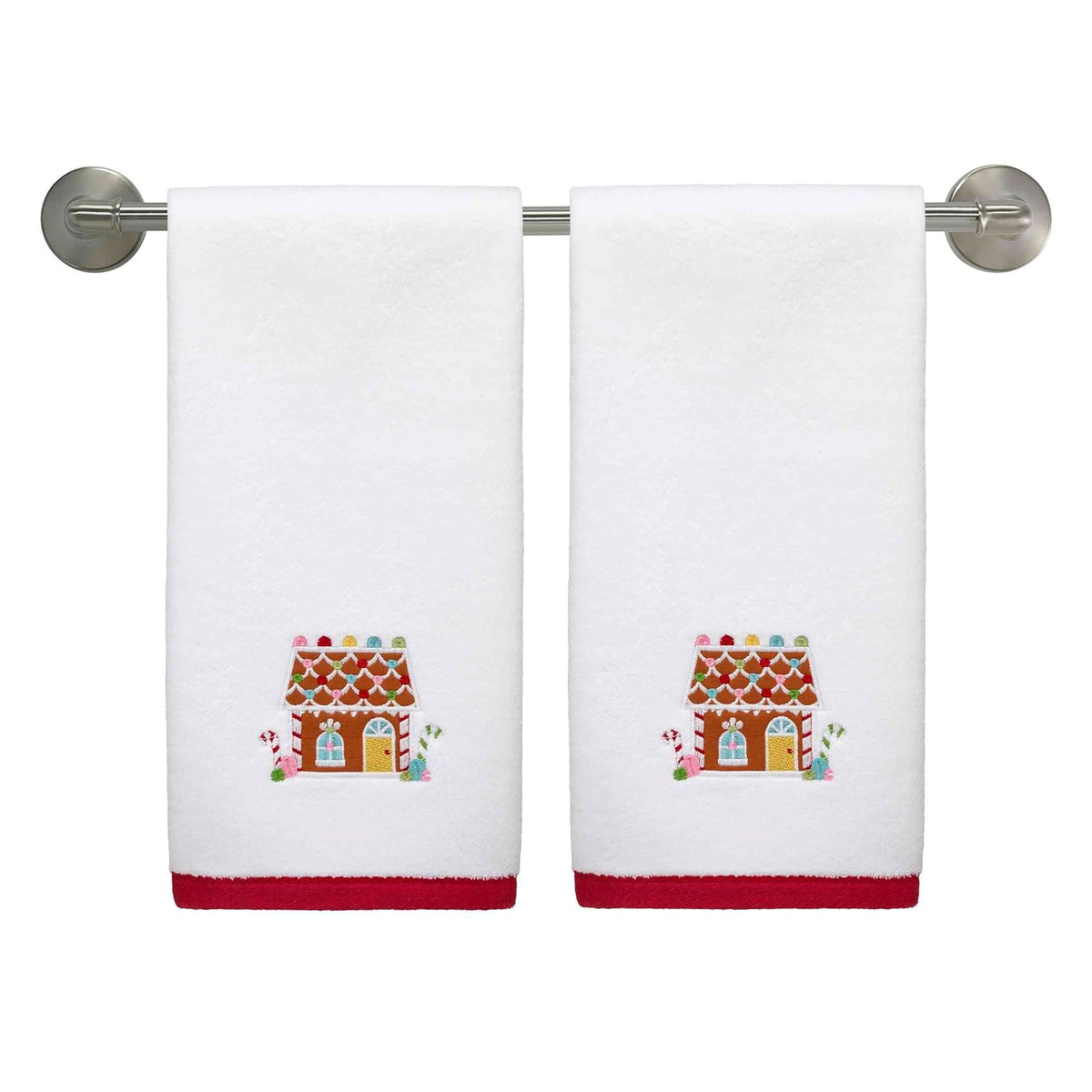 Avanti Linens - Toallas de Mano, Suaves y absorbentes, Decoraciones navideñas, Juego de 2 (colección Sweet Treat)