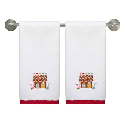 Avanti Linens - Toallas de Mano, Suaves y absorbentes, Decoraciones navideñas, Juego de 2 (colección Sweet Treat)