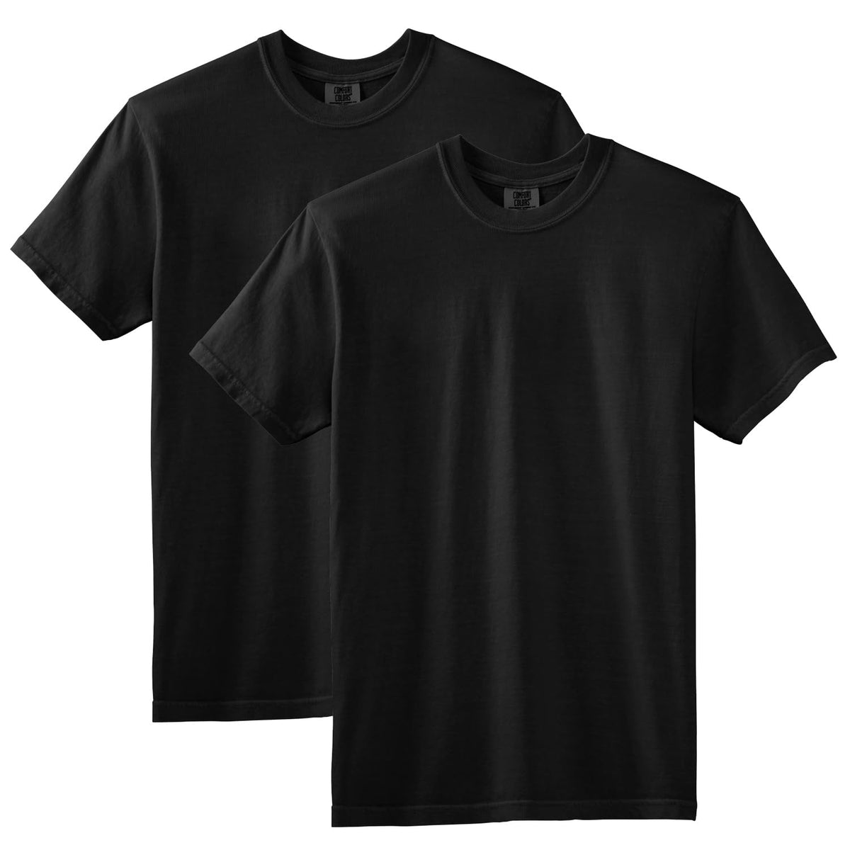 Comfort Colors Short Sleeve tee, Style G1717 CamisetaHombre - XL - Negro (2 paquetes)