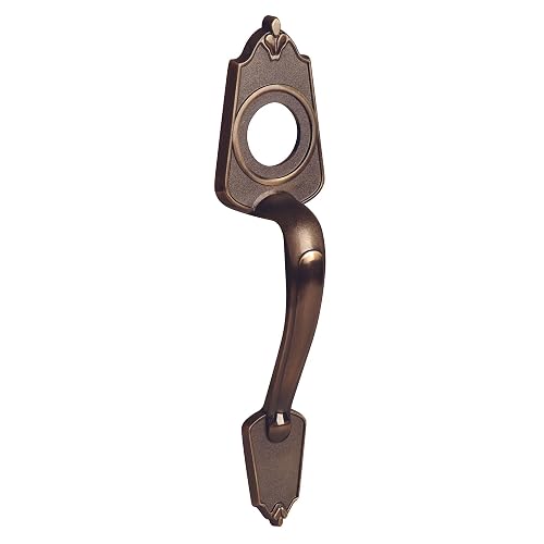 Lock LJ77LA Jaladera para cerradura de sobreponer, latón antiguo, en caja