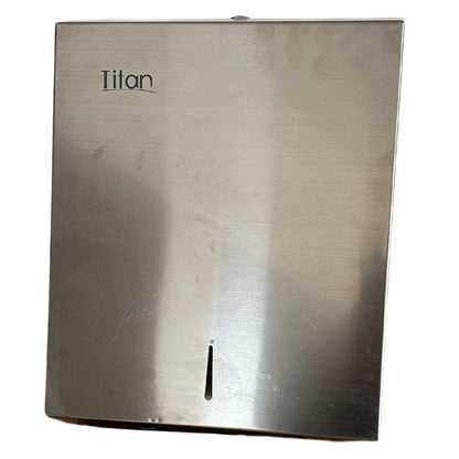Titán Gustamar Dispensador de Toalla Interdoblada Tipo Sanitas G-228SS, Color Acero Inoxidable