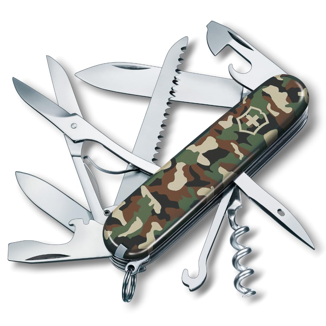 Victorinox Huntsman Navaja Suiza Multiusos - Verde