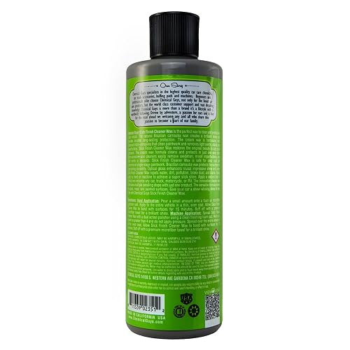 Chemical Guys WAC20616SW Slick Finish Cleaner Cera Limpiadora de Pintura con Carnauba, 473 ml