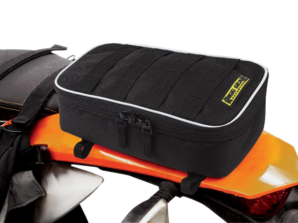 Nelson-Rigg Bolsa de Guardabarros Trasero Rigg Gear con Rollo de Herramientas, Negro/Gris RG-025R