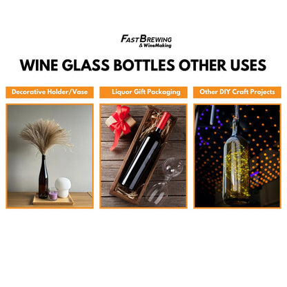Green Wine Bottles, 750 ml Capacity (Pack of 12)