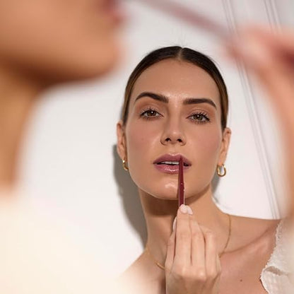 Palladio Delineador de Labios Retráctil Resistente al Agua de Alto Pigmento y Color Cremoso, Fórmula a Prueba de Manchas y de Larga Duración Todo el Día sin Necesidad de Sacapuntas, Coffee