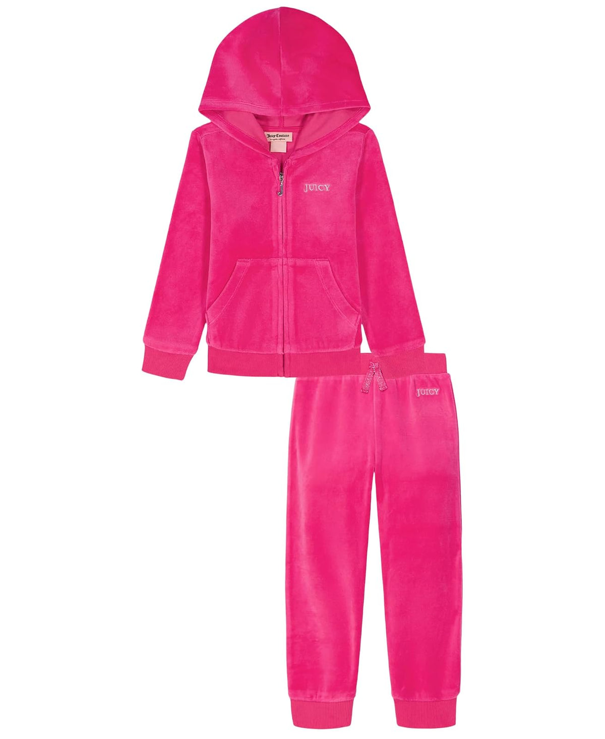 Juicy Couture 2 Pc Velour Pant Set Conjunto de pantalón Niñas