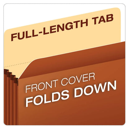 Pendaflex Bolsillos expansibles para archivos, tamaño carta, expansión de 5.25 pulgadas, reforzado con material DuPont™ Tyvek®, tamaño carta, rojo, 10 por caja (1534G-OX)