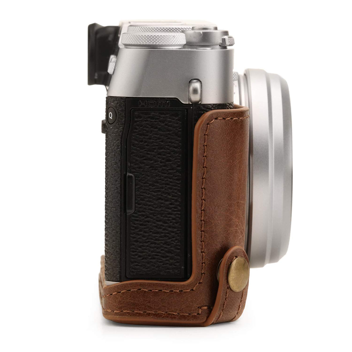 MegaGear Ever Ready - Funda de Piel auténtica Compatible con Fujifilm X100V