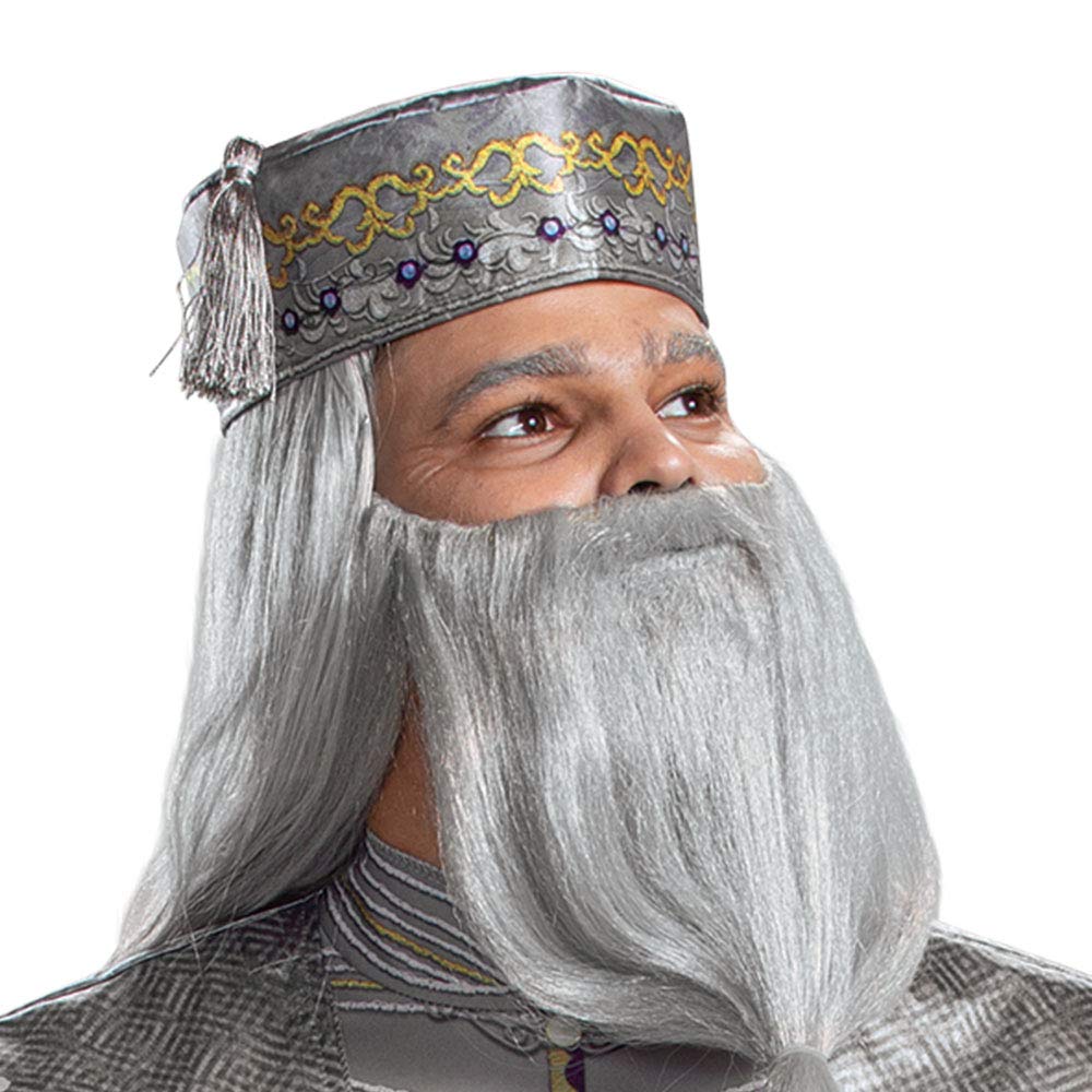 Disguise Dumbledore Costume, Official Harry Potter Wizarding World Adult Costume Robe and Hat Outfit Disfraces de tamaño adulto Hombre
