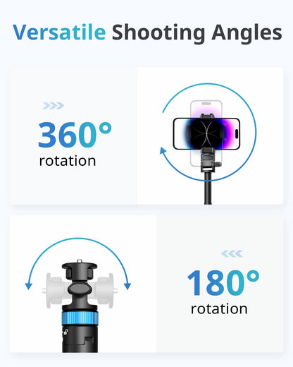 UBeesize Trípode 72" con Control Remoto. Estable y portátil para iPhone, Android y cámaras
