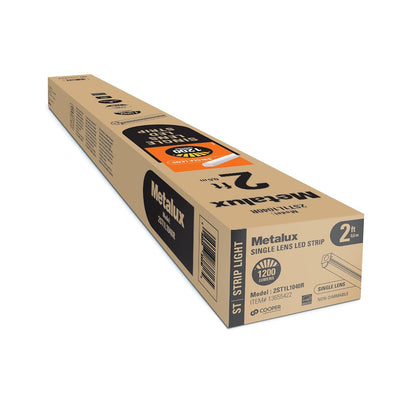 Metalux Canaleta LED de 2' de 1200lm con TCC de 4000K para sobreponer o suspender