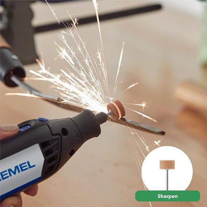 Dremel 4000-2/32 Kit de herramientas rotativas de velocidad variable, grabador, pulidor y lijadora, perfecto para cortar, lijar, grabar, tallar en madera y pulir, 2 aditamentos y 32 accesorios