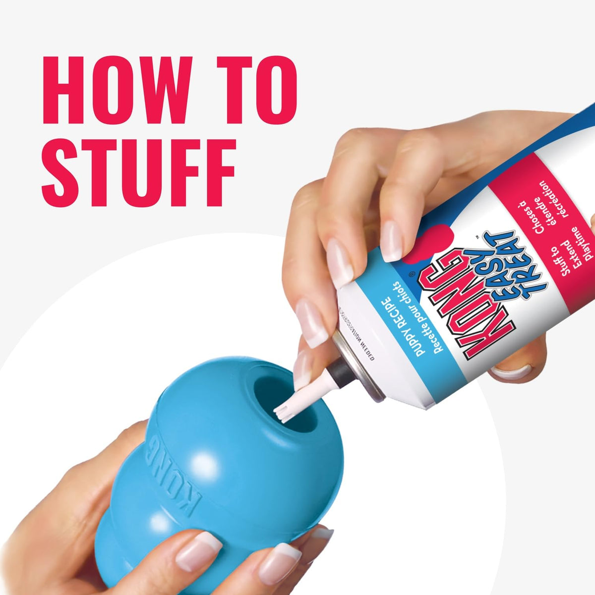 Kong juguete Interactivo clasico para cachorro rosa/azul mediano