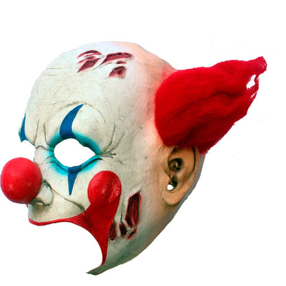 Clown Deluxe, Máscara de Látex de Payaso Terrorífico Con Barbilla Abierta, Disfraz de Arlequin Creepy Ideal Para Fiestas de Disfraces y Halloween by Ghoulish Productions.