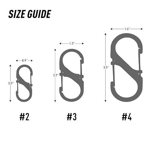 Nite Ize S-Biner Slidelock Steel #4 Stainless