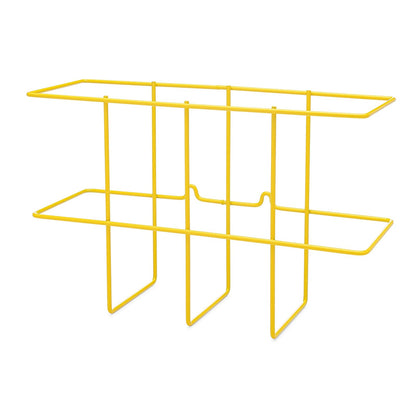 Zing Green Products 7199 - Cesta de alambre para montaje en pared, soporte para carpeta SDS con accesorios de montaje, 14 x 9 x 4.5 pulgadas, amarillo, uno por paquete